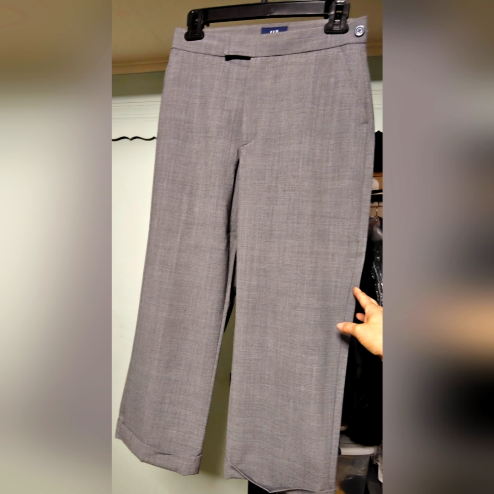 GAP Charcoal Wool-Blend Trousers